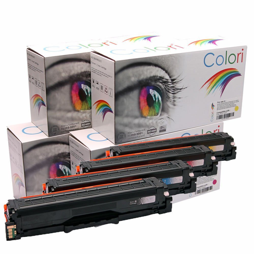 Colori Tonerkartusche, (Kompatibles Set 4x Toner für Samsung P504C CLT-P504C CLP415 CLP415N, Samsung CLP415 CLP415N CLP415NW CLX4190 CLX4195 CLX4195DW CLX4195FN CL), X4195FW CLX4195N Xpress C1810 C1810W C1860 C1860fw SL-C1810 SL-C1810w
