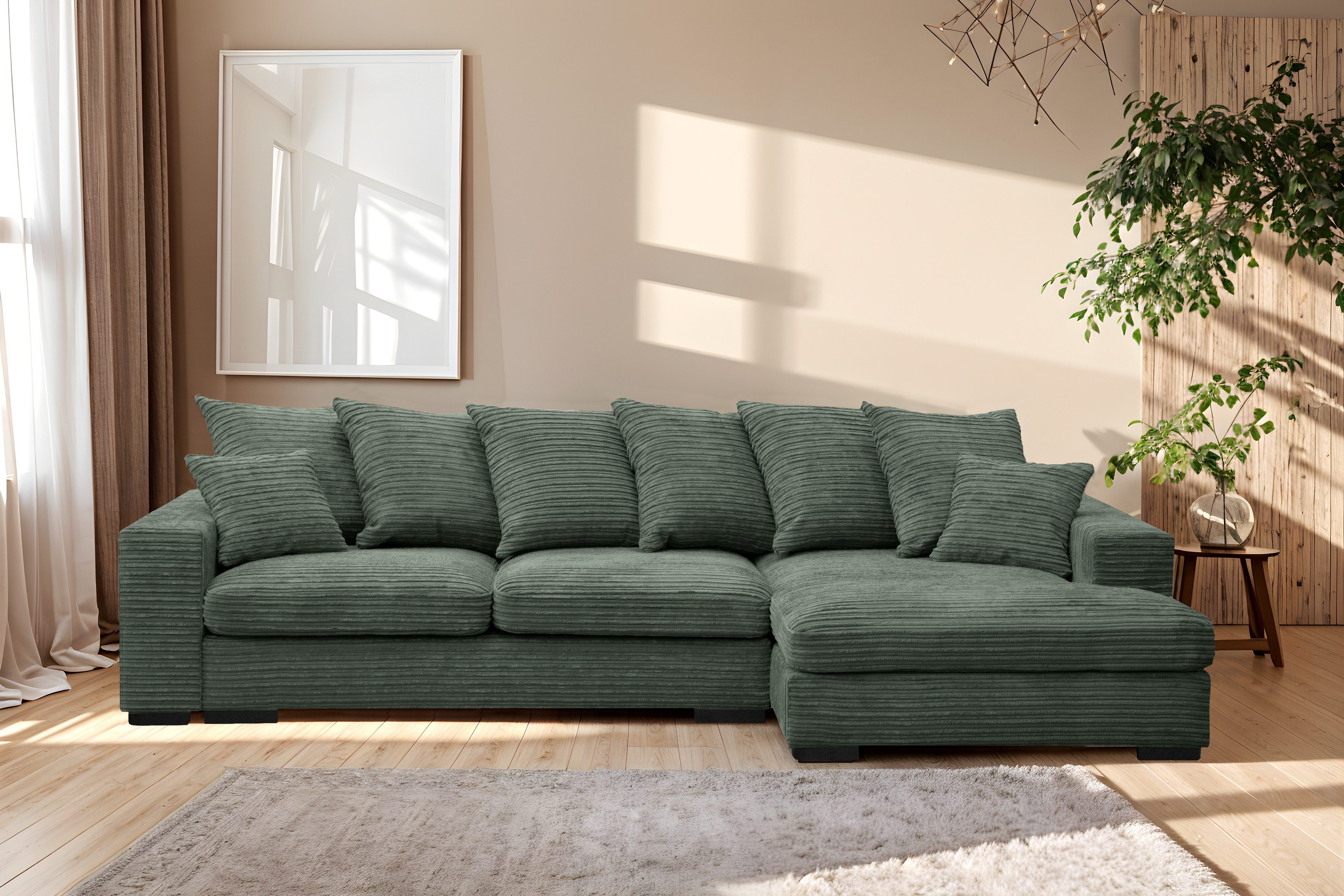 Kaiser Möbel Ecksofa Sofa L-form, Couch günstig online kaufen