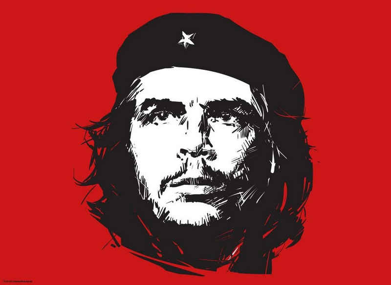 Platzset, Tischsets I Platzsets - Kuba - Che Guevara rot - 12 Stück aus hochwertigem Papier 44 x 32 cm, Tischsetmacher, (12-St)