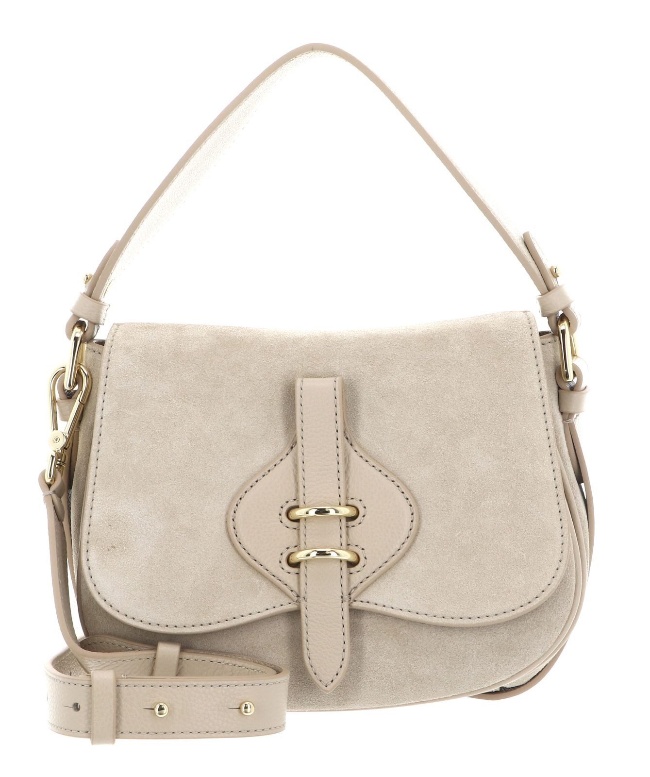COCCINELLE Handtasche Handbag Suede Leather / Micro Gra. Le., aus echtem Rindsleder