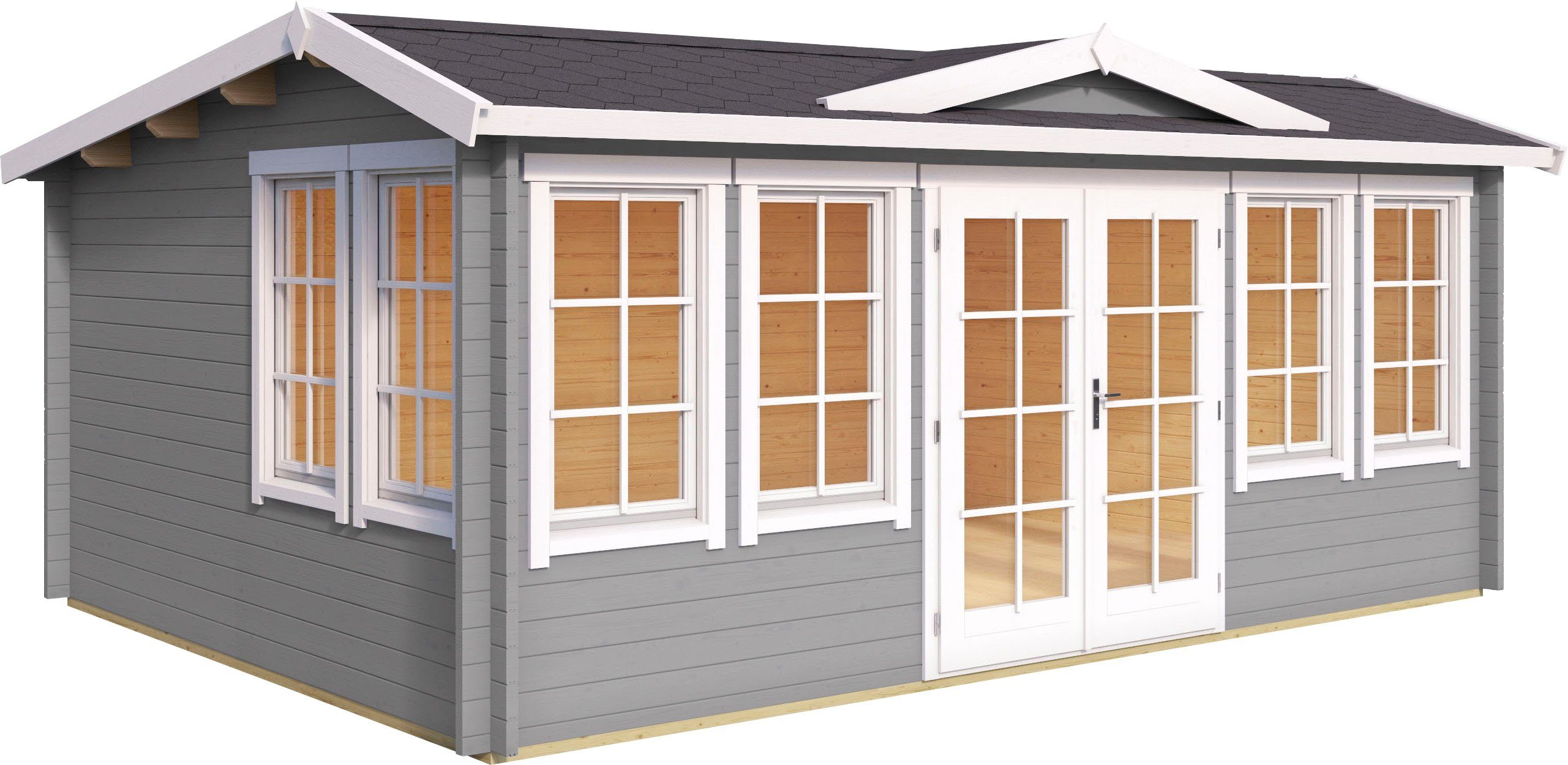 LASITA MAJA Gartenhaus BALMORAL, BxT: 570x421 cm, (Set, inkl. Fussbodenbretter zum verlegen)