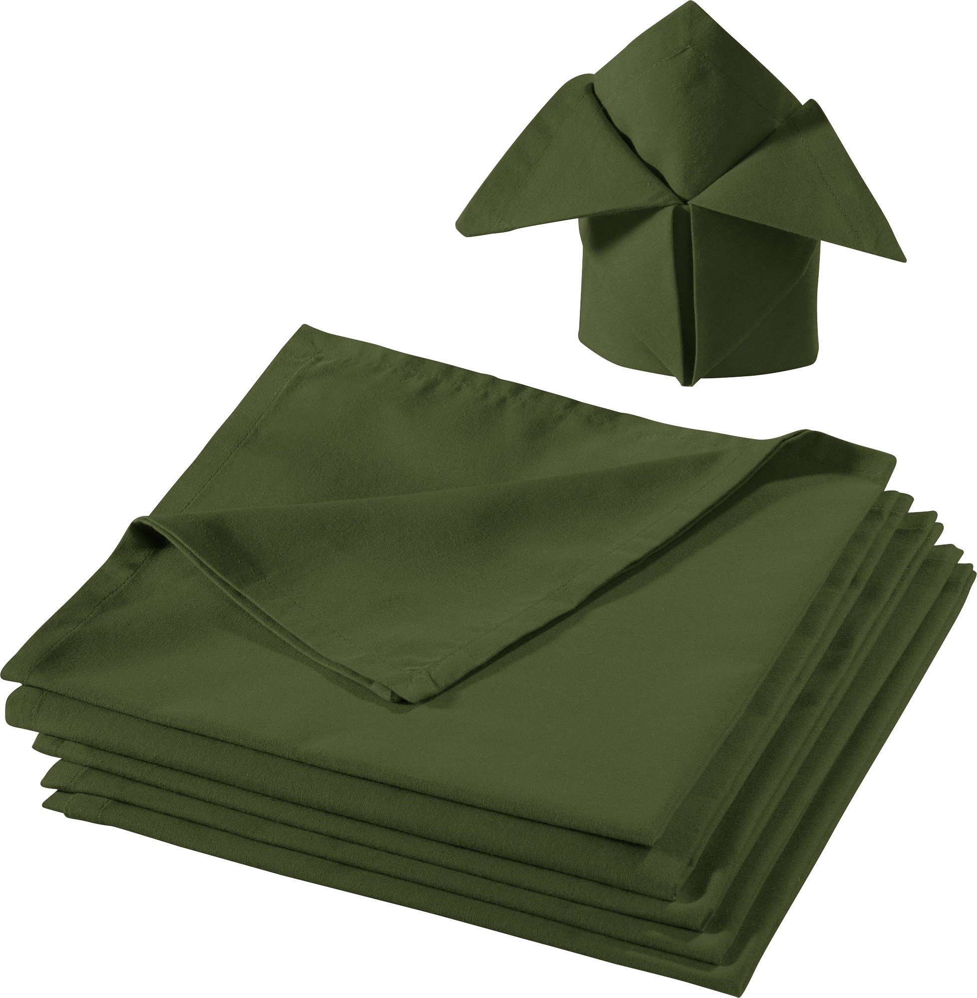 REDBEST Stoffserviette Serviette 6er-Pack "Seattle", Baumwolle Uni