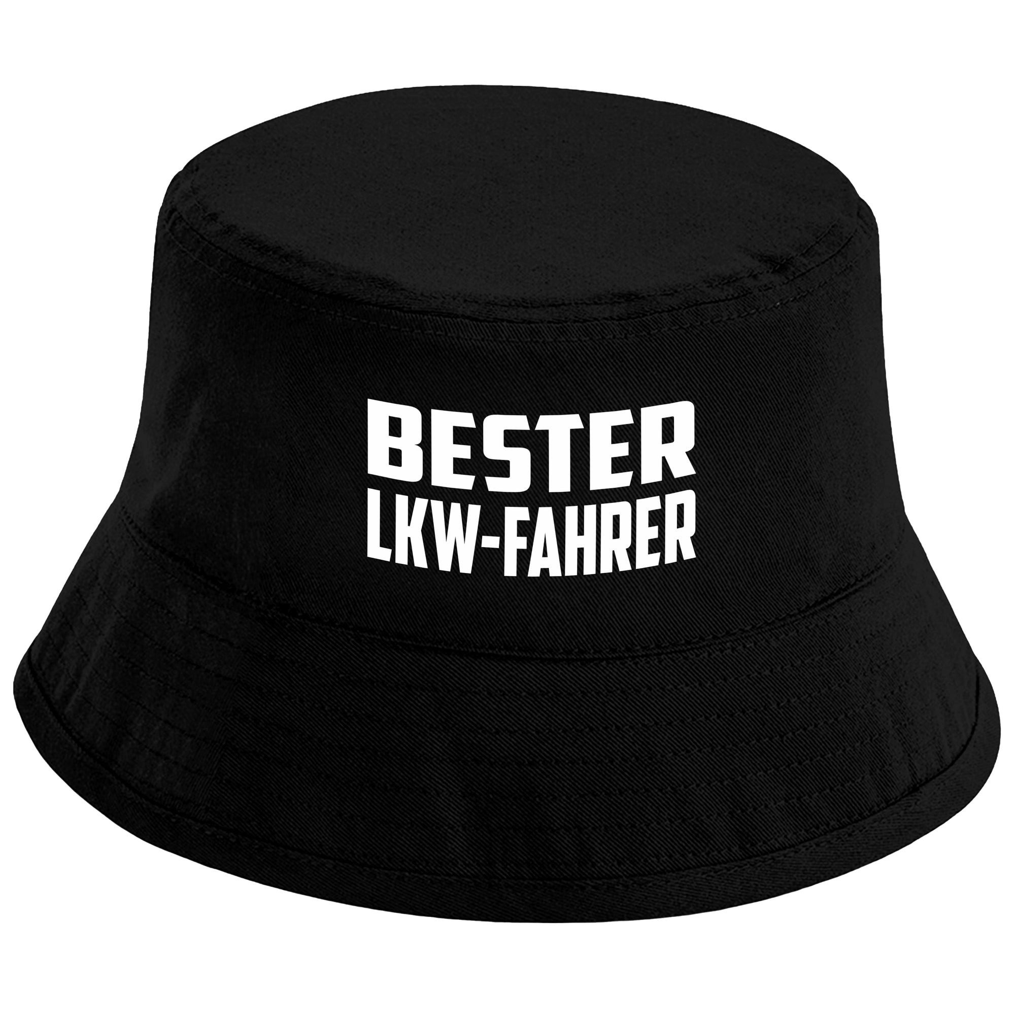 Herzbotschaft Sonnenhut Bucket Hat Bester LKW Fahrer (Unisex Einheitsgröße, Sommerhut mit Spruch, Festivalhut, Fischerhut) für Damen & Herren