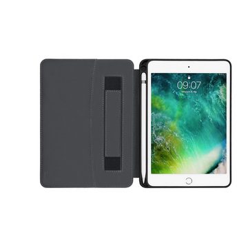 KMP Creative Lifesytle Product Tablet-Hülle Leder Bookcase für iPad Mini 5 Black 20,1 cm (7,9 Zoll), Sleep- und Wake-up-Funktion beim Öffnen und Schließen