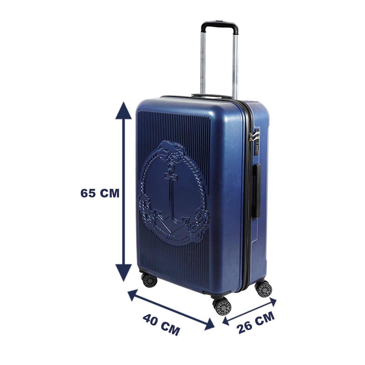 Mittelgroß Biggdesign Hartschale Koffer Koffer Blau Ocean BIGGDESIGN
