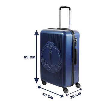 BIGGDESIGN Koffer Biggdesign Ocean Koffer Hartschale Mittelgroß Blau