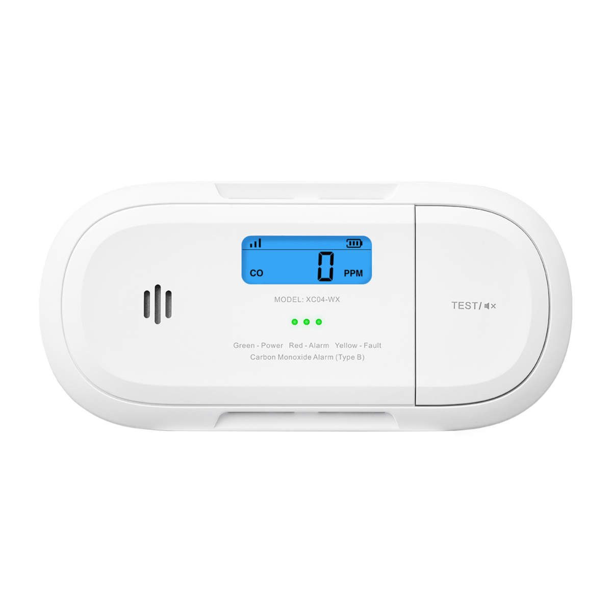 X-SENSE XC04-WX Intelligenter WLAN-Kohlenmonoxidmelder mit LCD-Anzeige / CO-Melder (bis zu 10 Jahre Sensorlebensdauer, Elektrochemischer Figaro-CO-Sensor)