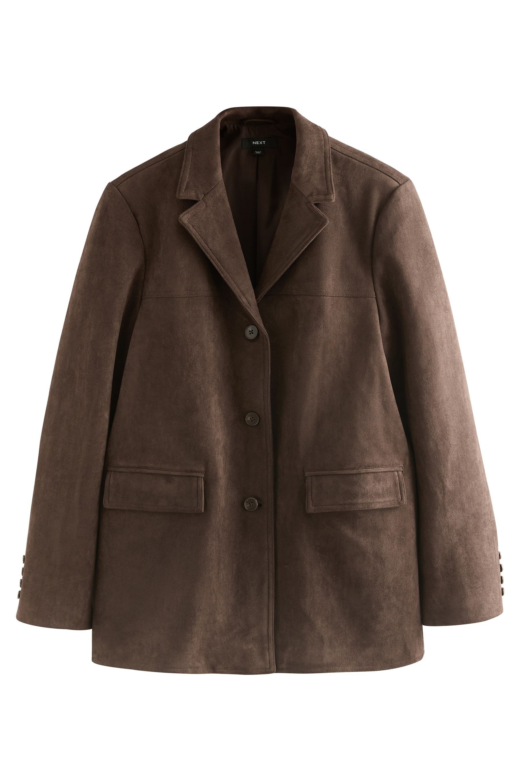 Next Lederjacke Jacke aus Velourskunstleder, Kurzgröße günstig online kaufen