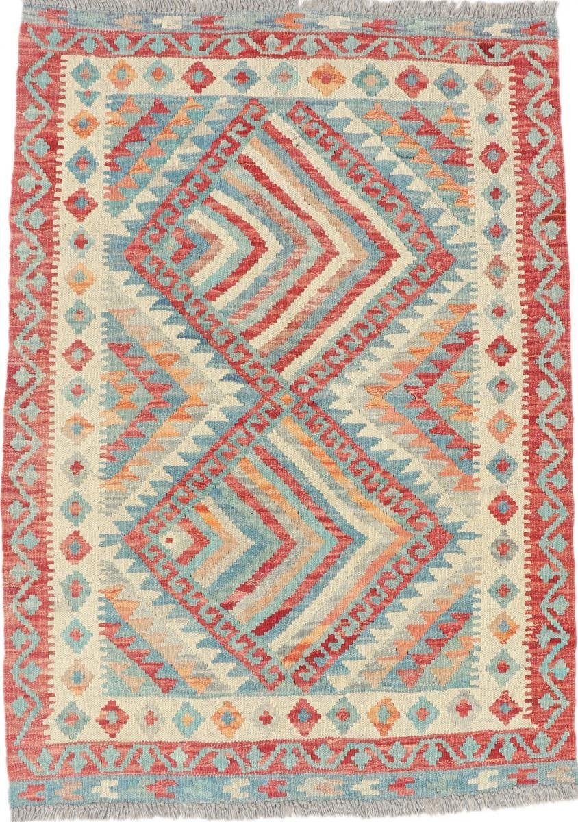 Orientteppich Kelim Höhe: Handgewebter Orientteppich, 3 rechteckig, 88x125 Trading, mm Nain Heritage Afghan Moderner