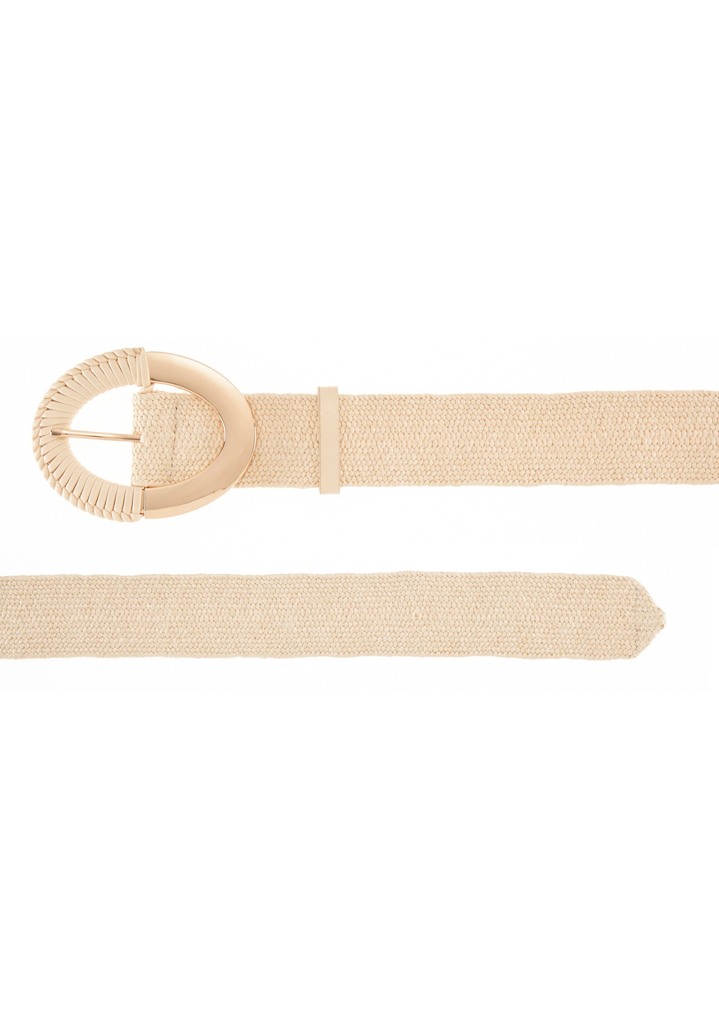 LASCANA Taillengürtel Stretchgürtel Schmuckgürtel, elastischer Gürtel für Kleid & Overall, Bast-Optik