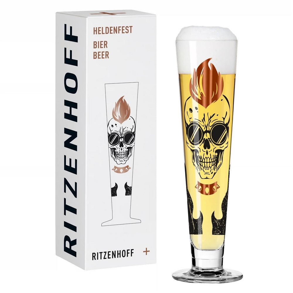 Ritzenhoff Bierglas Ritzenhoff Heldenfest Bier #18 E. Sprenger-Pieper H25, Kristallglas