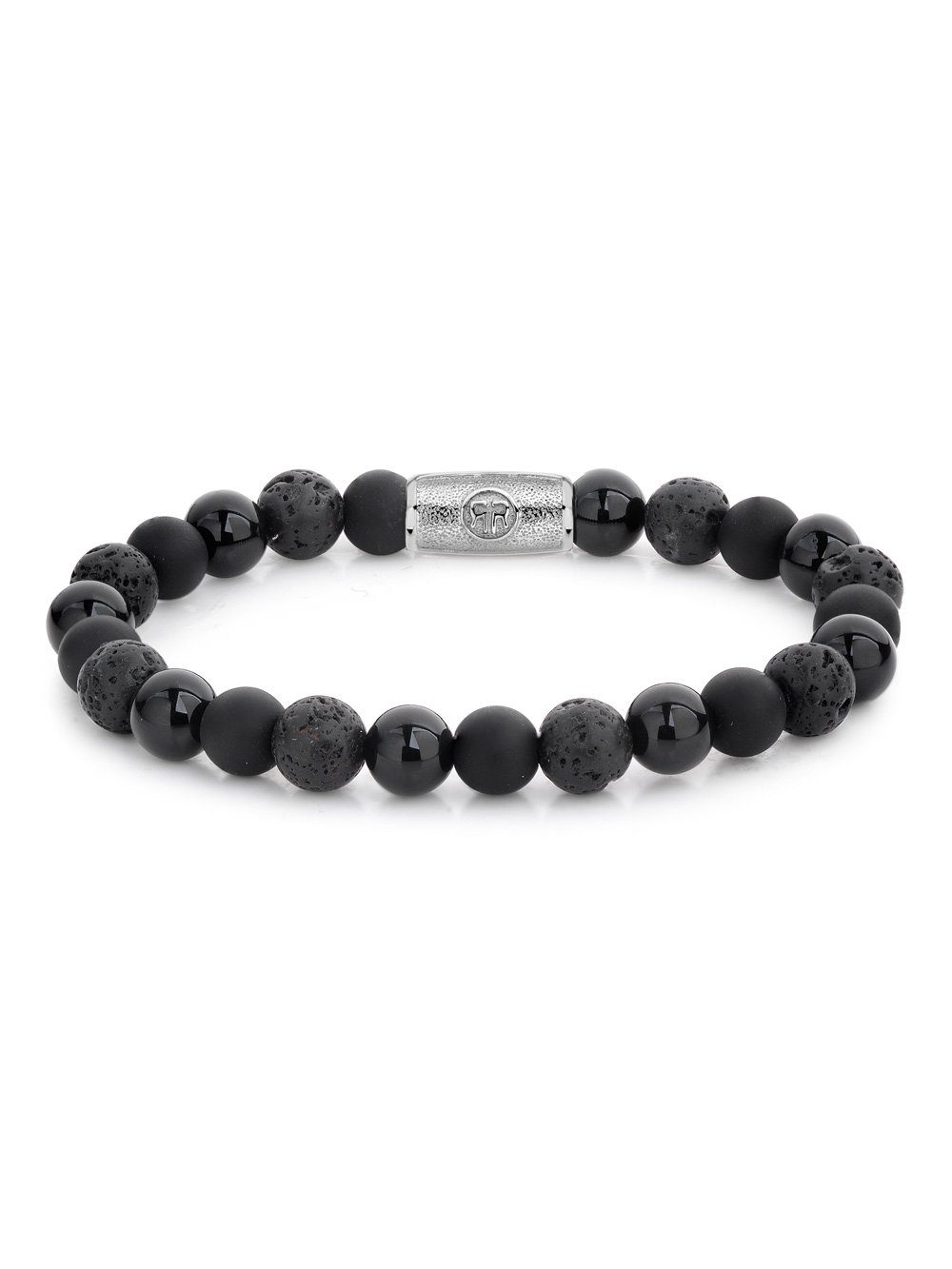 Rebel & Rose Armband Rebel & Rose Armband Black Rocks RR-80041-S-M Herren