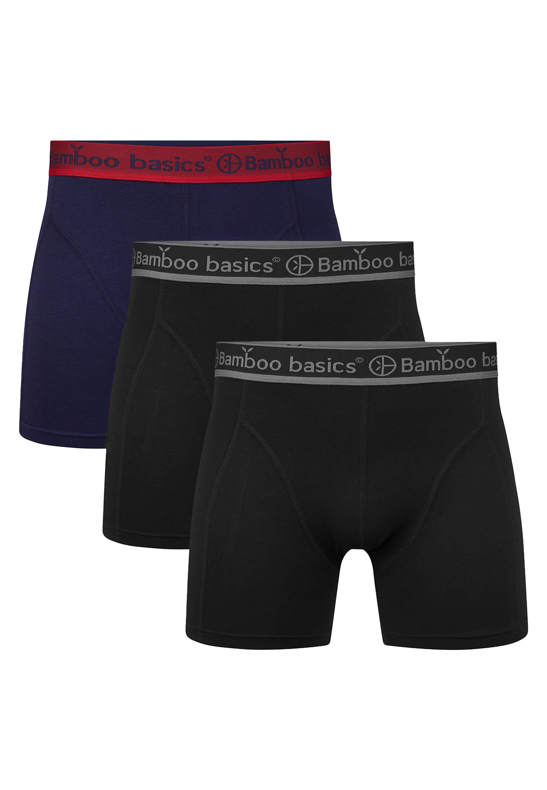 Bamboo basics Retro Boxer 3er Pack Rico (Spar-Set, 3-St) Retro Short / Pant - ohne Eingriff - Weiches Material mit Viskose