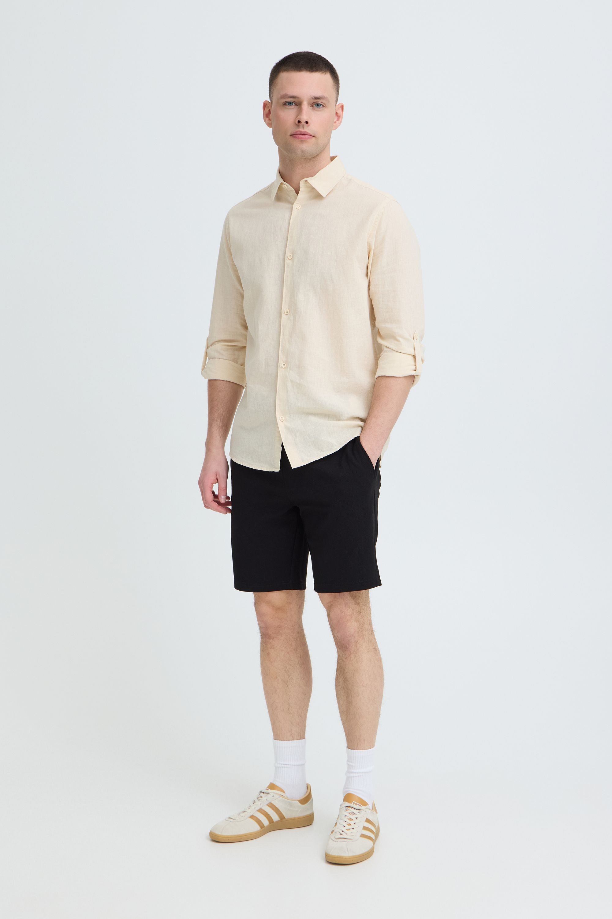 Indicode Chinoshorts IDCowsol Bequeme Chinoshorts mit Tunnelzug