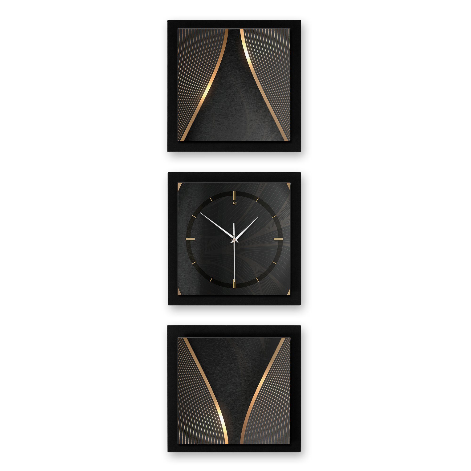 Kreative Feder Wanduhr Elegance (ohne Ticken; Funk- oder Quarzuhrwerk; elegant, außergewöhnlich, modern)