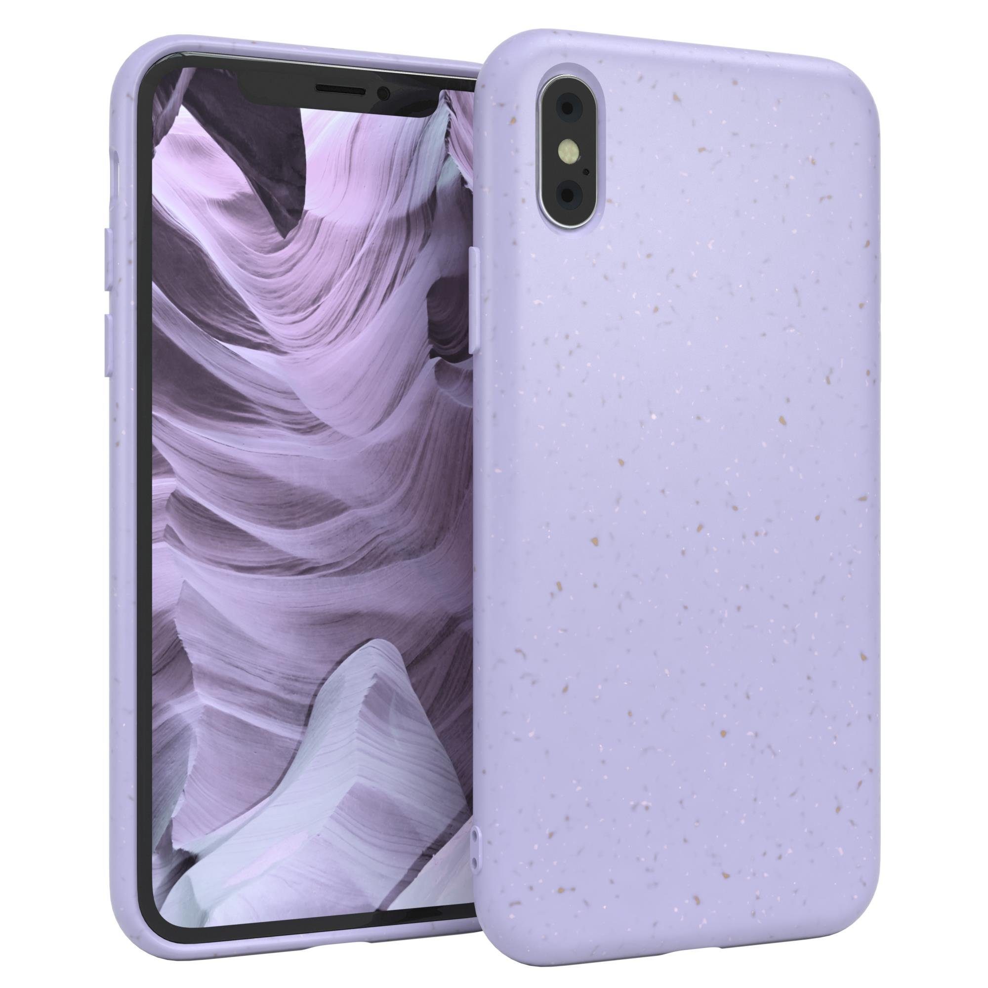 EAZY CASE Handyhülle Bio Case kompatibel mit Apple iPhone 5,8 Zoll, Handy  Etui nachhaltig Bumper mit Kameraschutz cover Violett / Lila