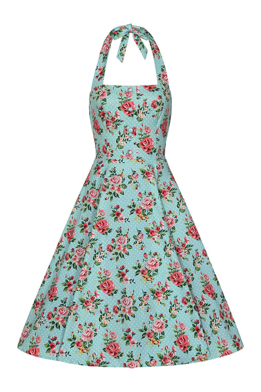 Hearts & Roses London Trägerkleid Heidi Floral Swing Dress Rockabella Vintage Retro