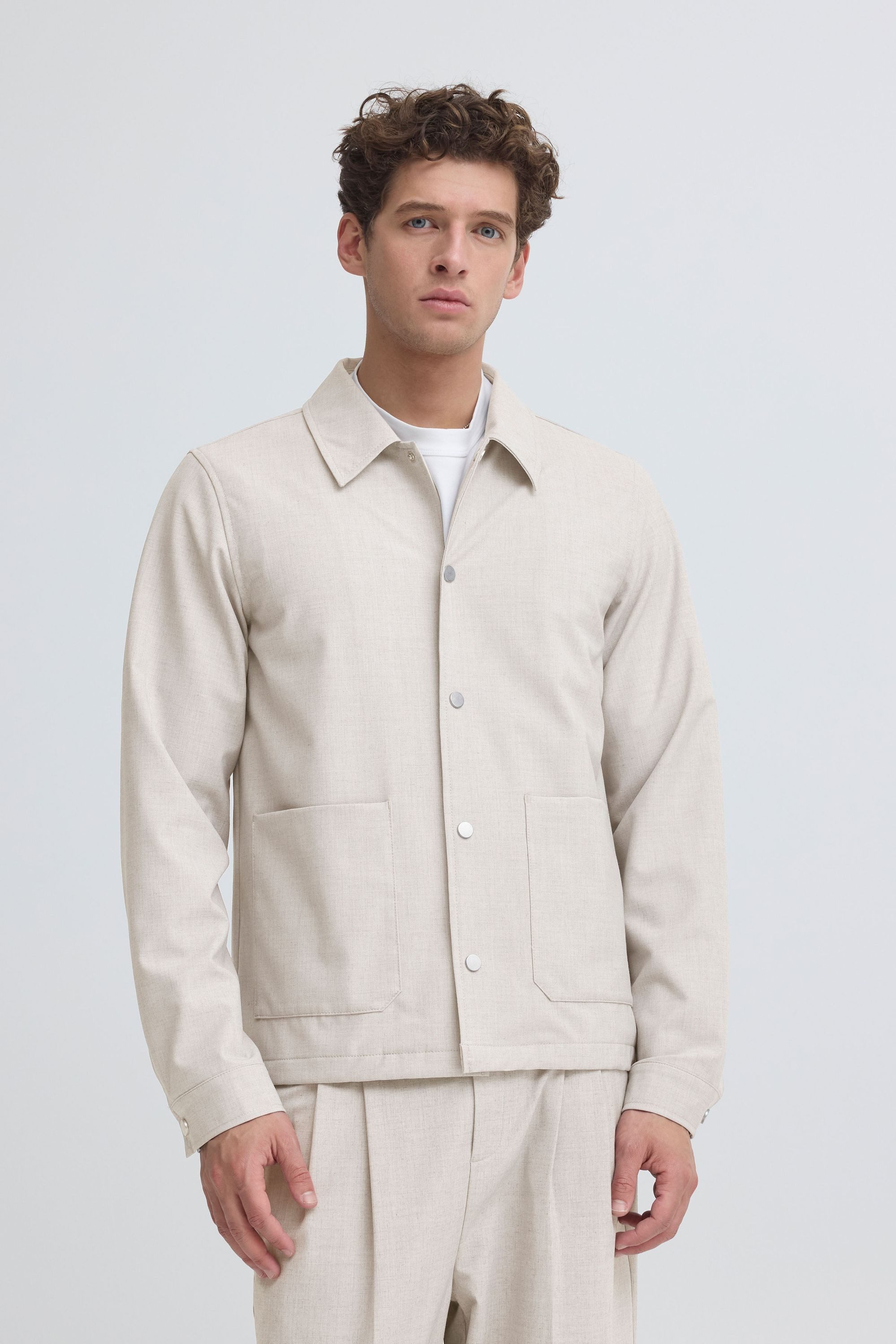 Casual Friday Hemdjacke CFValer Moderne Hemdjacke mit aufgesetzten Taschen