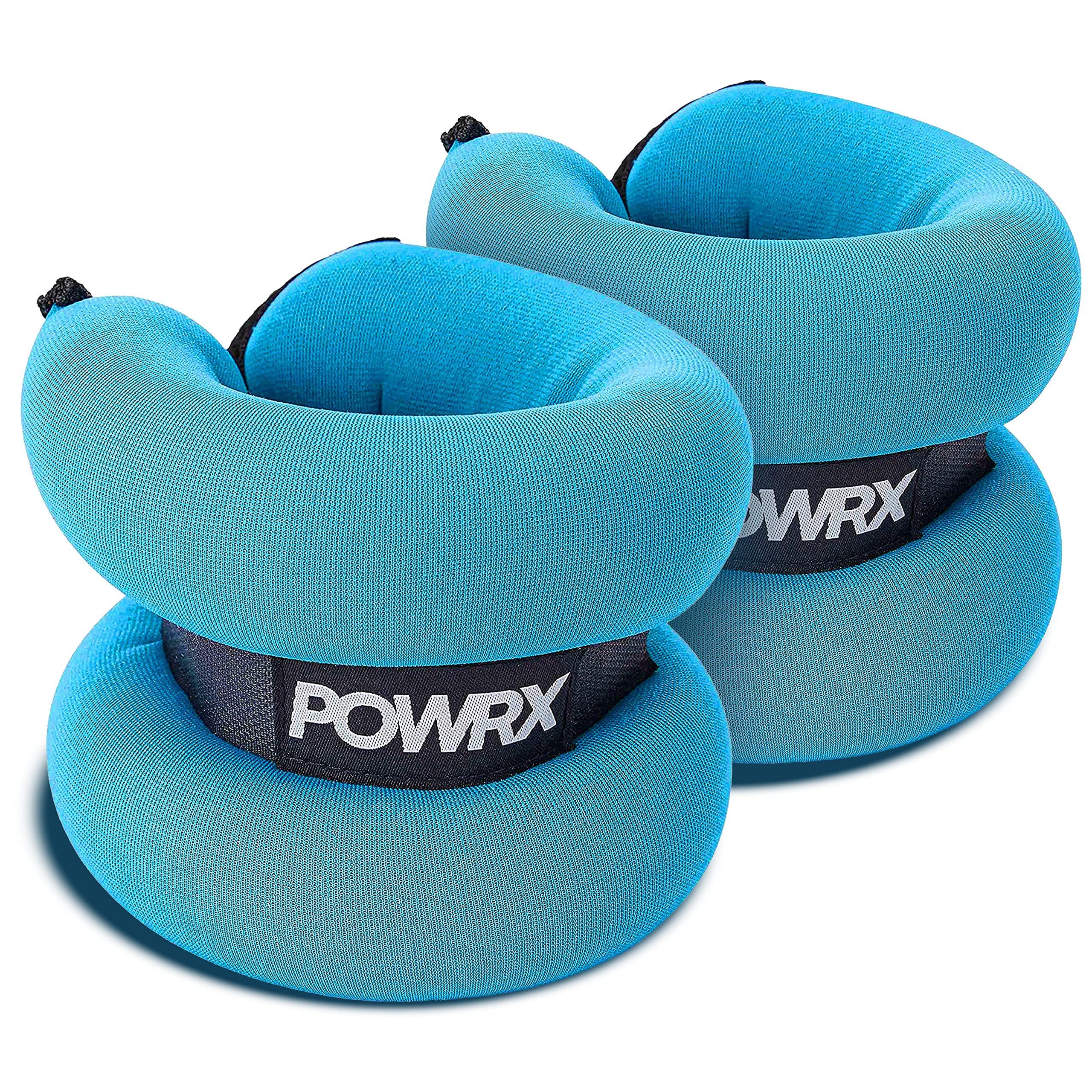 POWRX Gewichtsmanschette 2x2KG Gewichtsmanschetten für Beine, Arme, etc.,  Dunkeltrkis (2X2Kg)