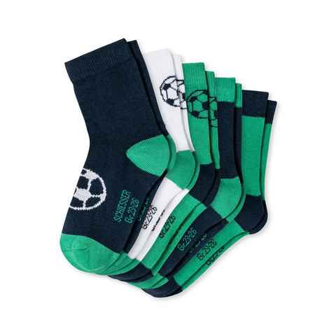 Schiesser Langsocken Fußball - 5 Paar (Spar-Set, 5-Paar) Kindersocken Jungen - Baumwolle -