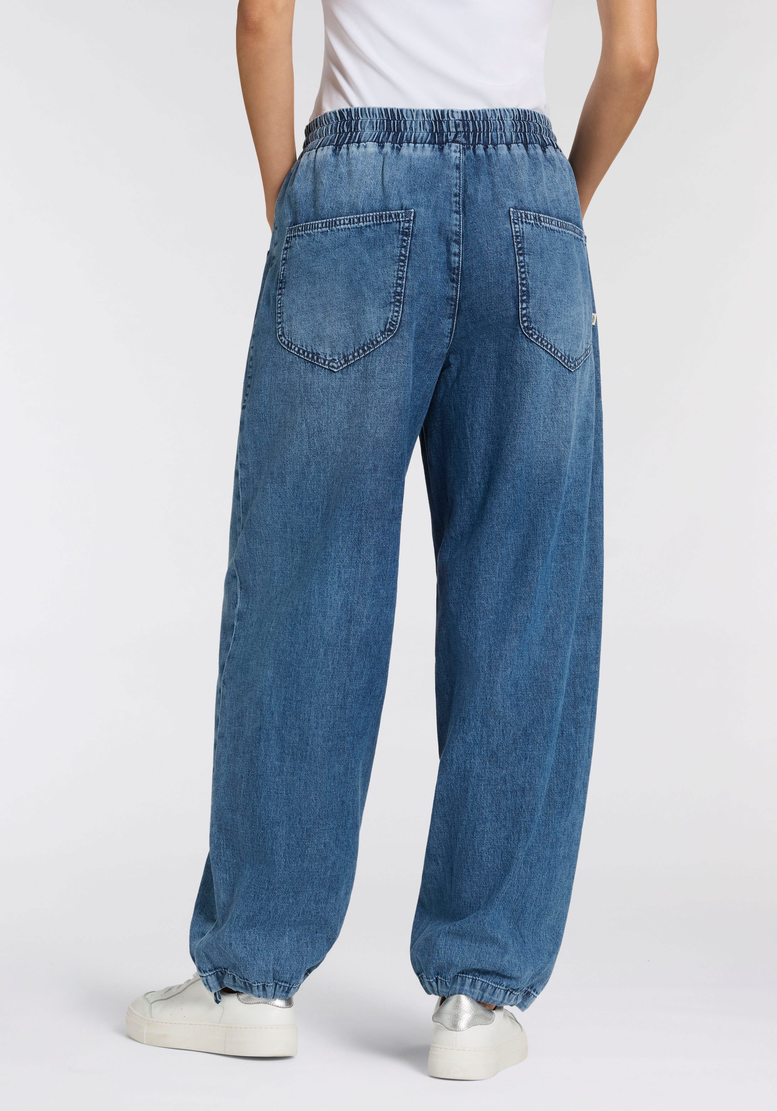 Herrlicher Schlupfjeans Elinor Denim Light mit Kordelzug