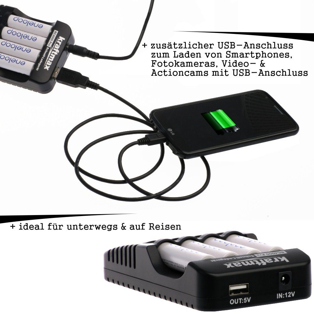 kraftmax BC-4000 Pro Ladegerät Batterie-Ladegerät (1-tlg)