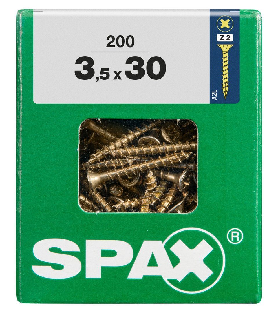 SPAX Holzbauschraube Spax Universalschrauben 3.5 x 30 mm PZ 2 - 200