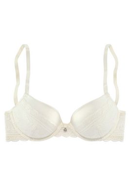 s.Oliver Push-up-BH Adèle mit graphischer Spitze und Metallaccessoire, Dessous