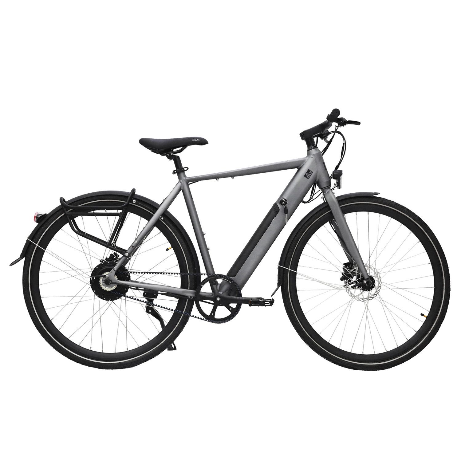 AsVIVA E-Bike Urban Bike BC1B Urban 28" Pedelec, 250W Bafang-Motor, Samsung-Akku, Riemenantrieb, Heckmotor, 378 Wh