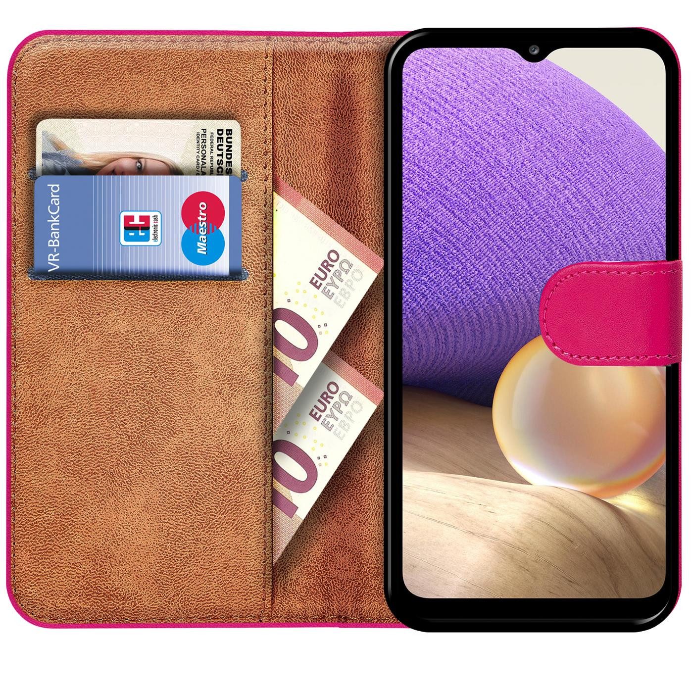 CoolGadget Handyhülle Book Case Handy Tasche für Samsung Galaxy A22 4G, Samsung M22 6,4 Zoll, Hülle Klapphülle Flip Cover für Samsung A22 Schutzhülle stoßfest