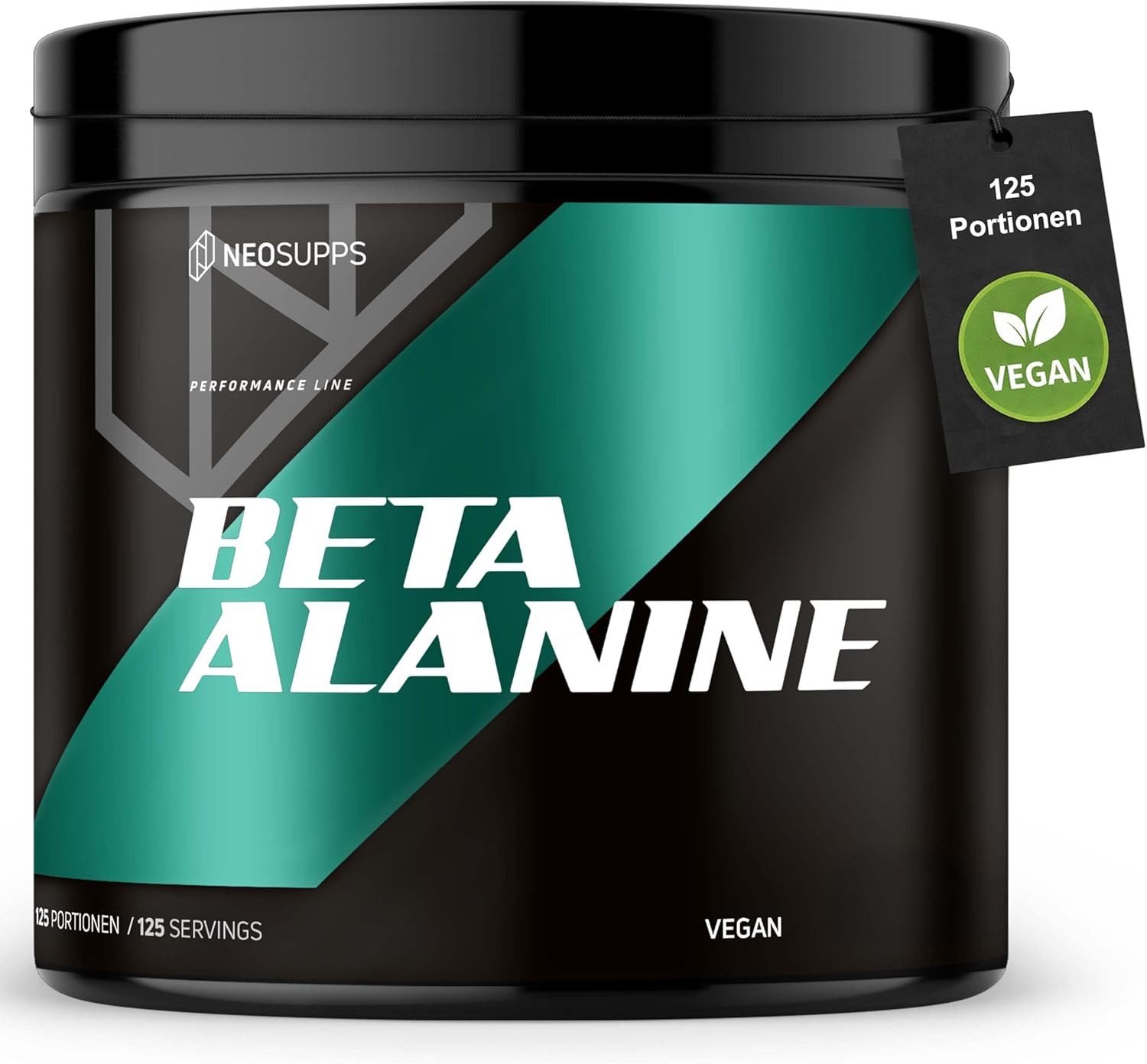 Neosupps Beta Alanin Pulver 500g, Hochdosierte Aminosäure, mehr Muskelausdauer Pulver, 500 g, verbesserte Kondition, weniger Muskelermüdung, pre workout