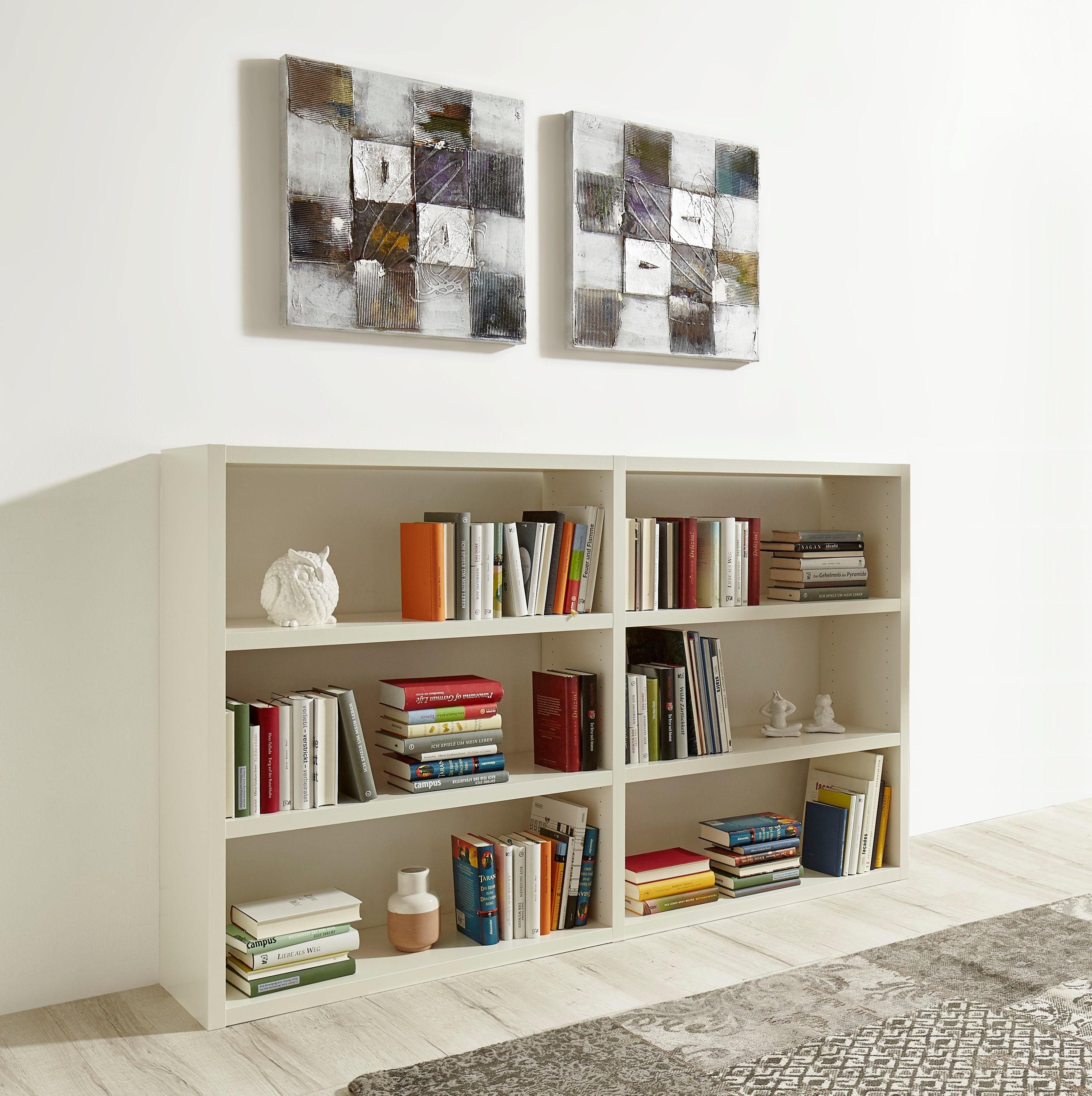 fif möbel Raumteilerregal Toro, 6 Fächer, Breite 185 cm Creme Weiß