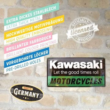 Nostalgic-Art Metallschild Blechschild 25 x 50cm - Kawasaki - Kawasaki Motorcycles
