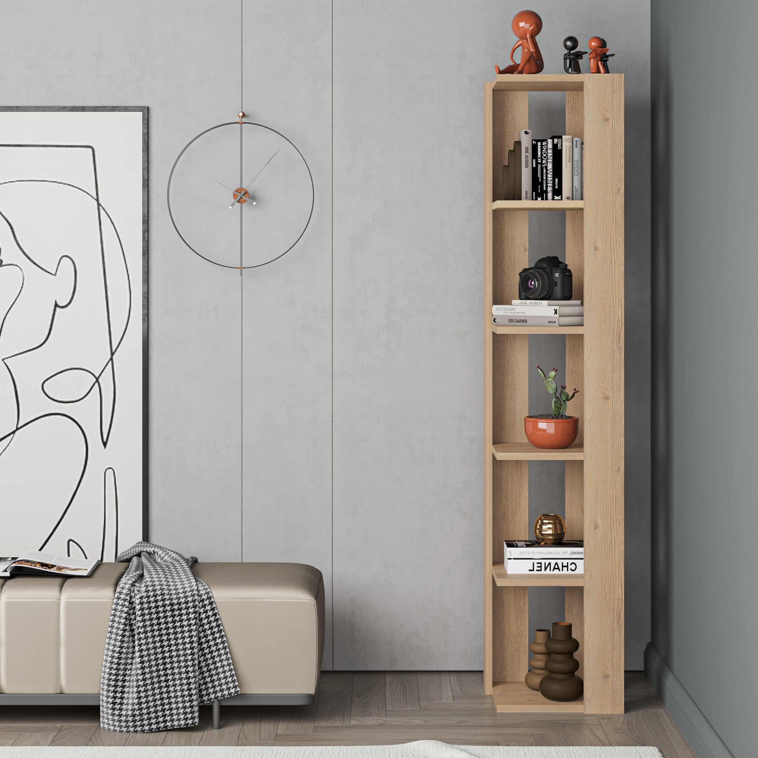Decortie Eckregal Nati, Eck-Bücherregal, 34 x günstig online kaufen