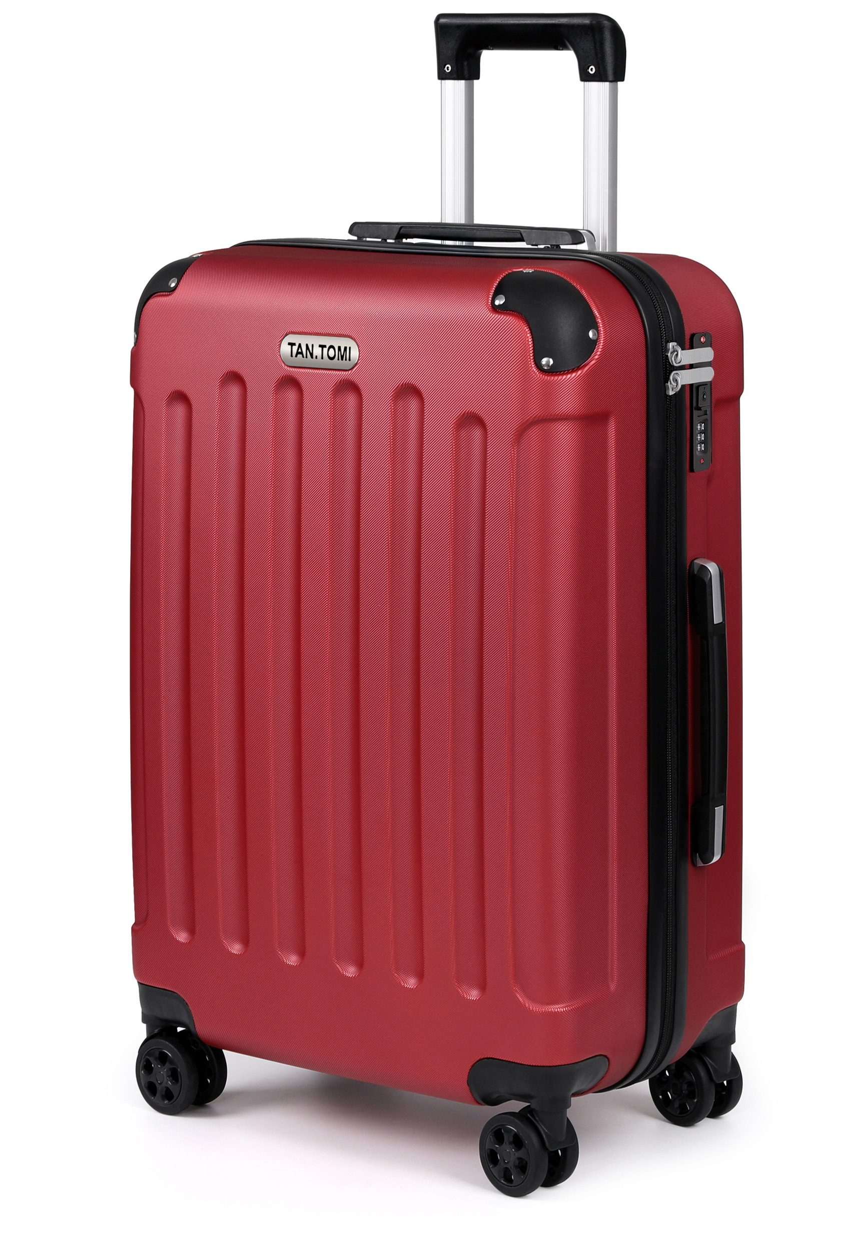 TAN.TOMI Handgepäckkoffer Koffer Trolley Rollkoffer Reisekoffer Handgepäck 4 Rollen (M-L-XL), 4 Rollen, Trolley Handgepäck Große Kapazität mit 4 Rollen und Zahlenschloss