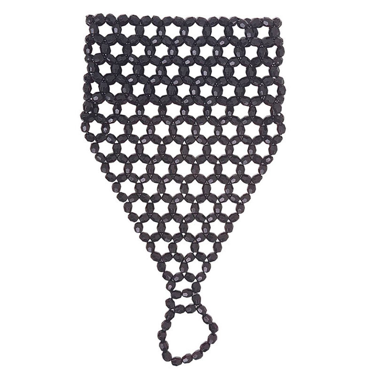 Kostüm Armband Dianette mit Perlen Schwarz