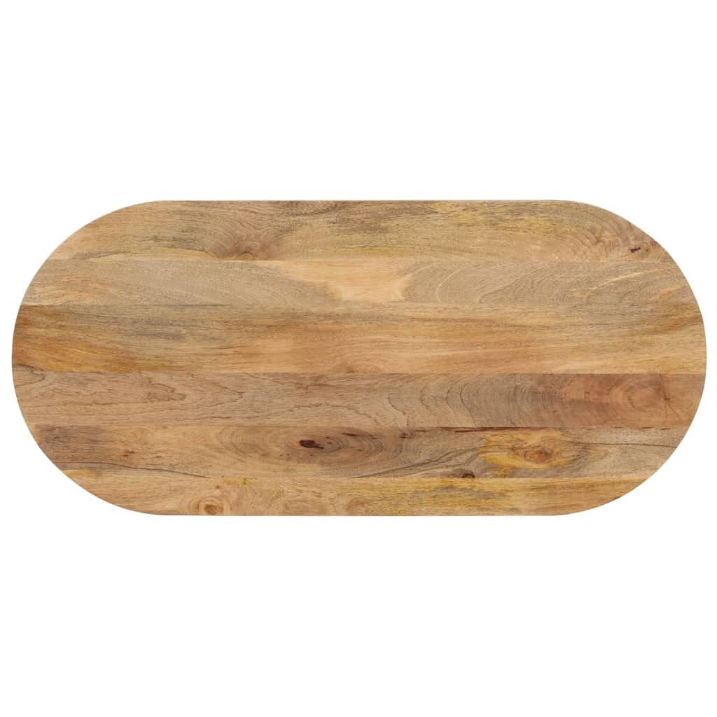 vidaXL Tischplatte Tischplatte 90x40x2,5 cm Oval Massivholz (1 St)