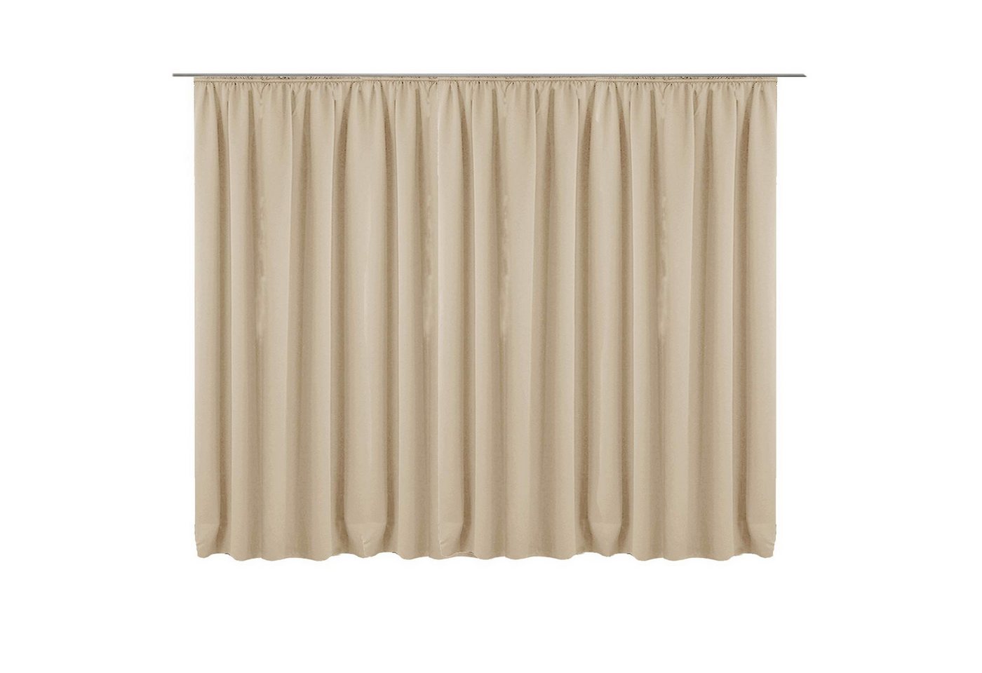 JEMIDI Verdunkelungsvorhang JEMIDI Gardine mit Kräuselband 300x245 cm, Creme