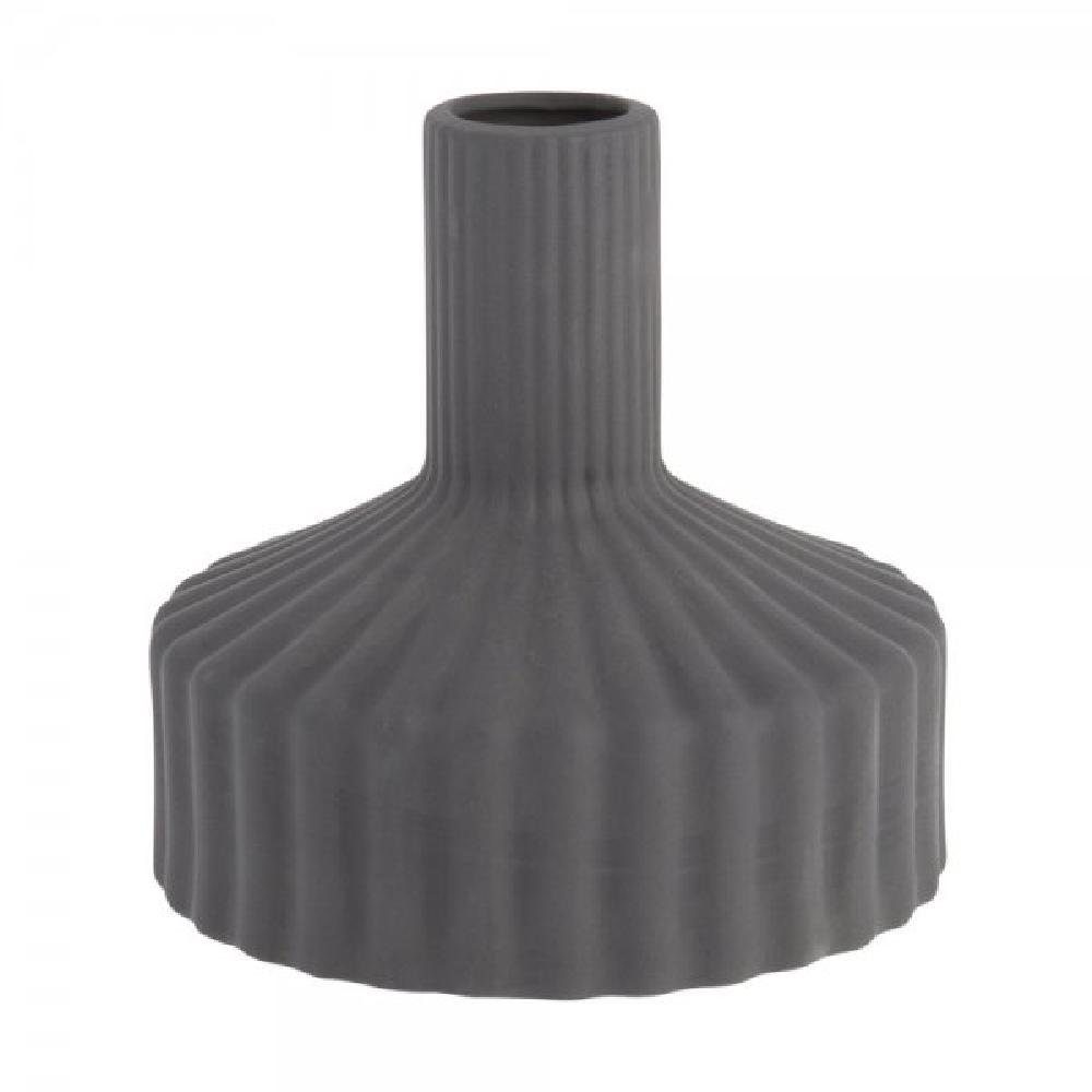 Storefactory Dekovase Vase Samset Dunkelgrau (16cm)