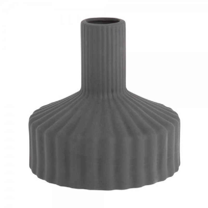 Storefactory Dekovase Vase Samset Dunkelgrau (16cm)