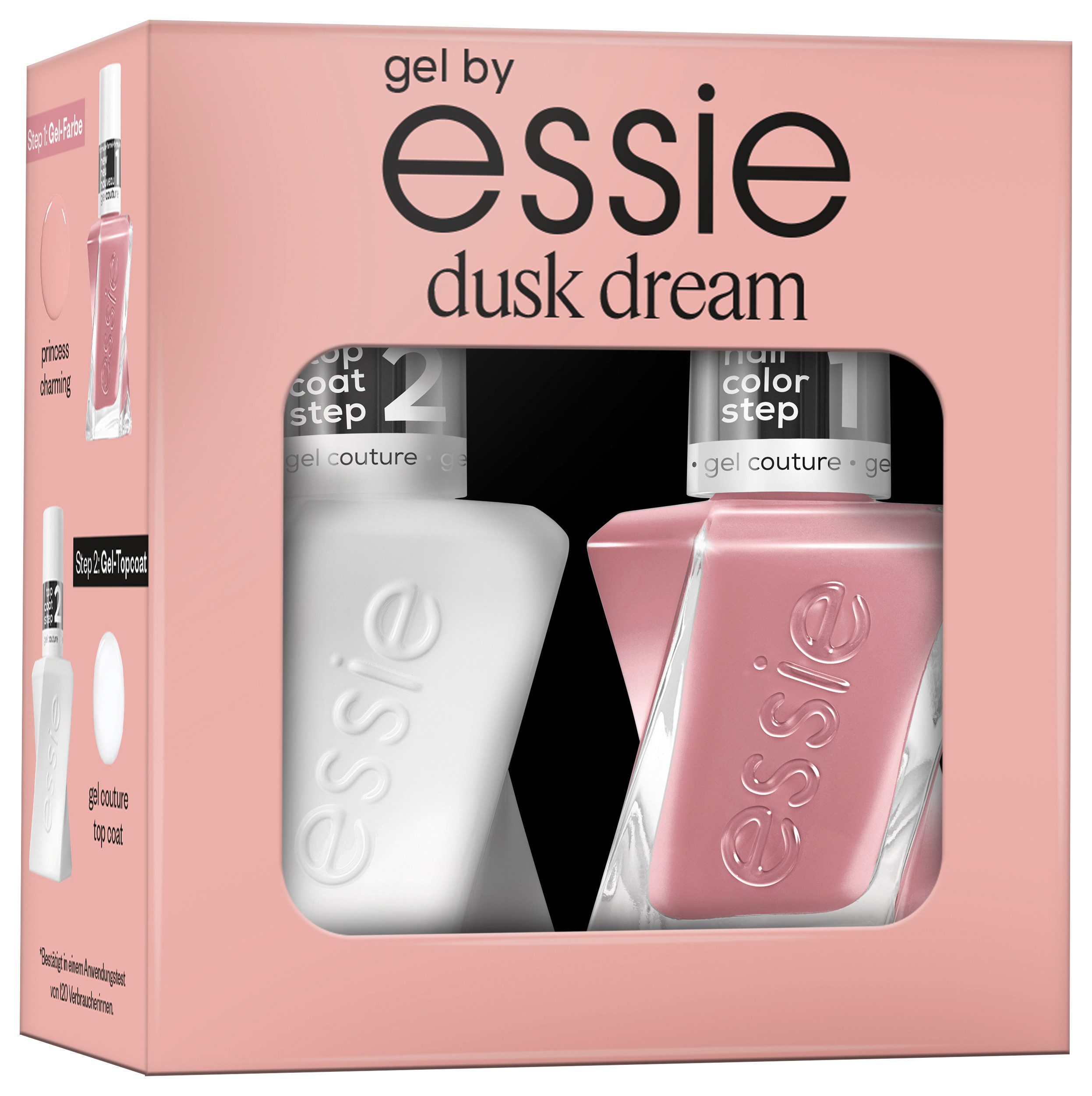 essie Nagellack-Set GEL COUTURE SET, 2-tlg., mit natürlichen Inhaltsstoffen