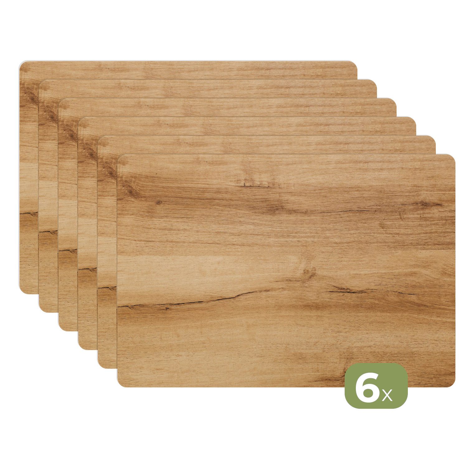 MuchoWow Platzset Holzoptik - Braun - günstig online kaufen