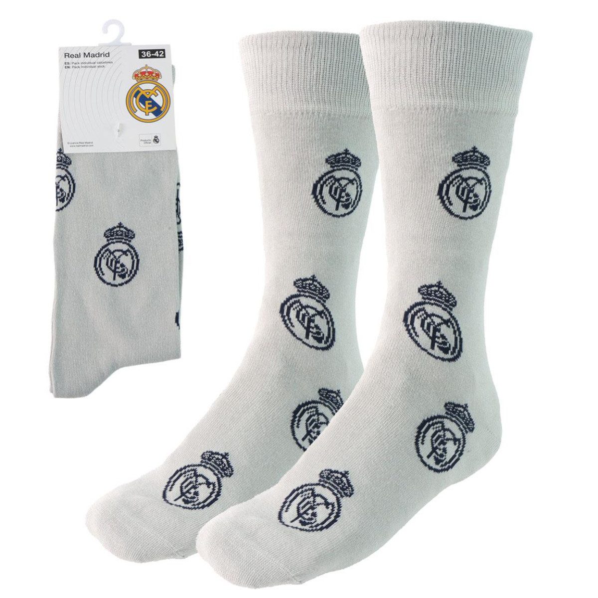 Real Madrid Socken Erwachsene Socken Alltag Freizeitsocken Baumwollmix