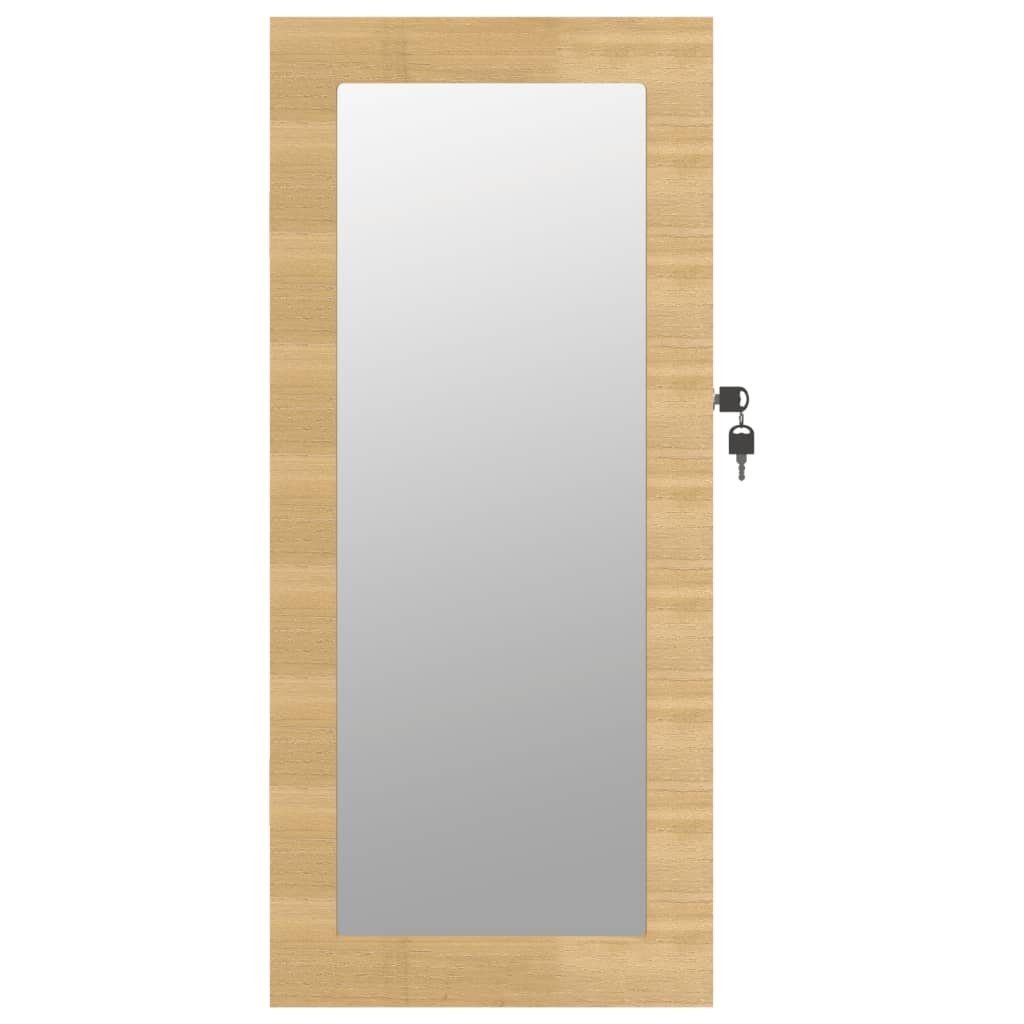 | cm mit Schmuckschrank Wandmontage Spiegel Spiegel Braun Braun vidaXL (1-St) 30x8,5x67