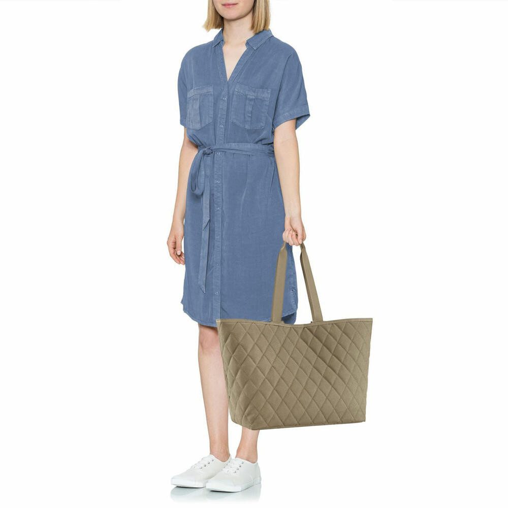 REISENTHEL® Shopper classic shopper XL Rhombus Olive