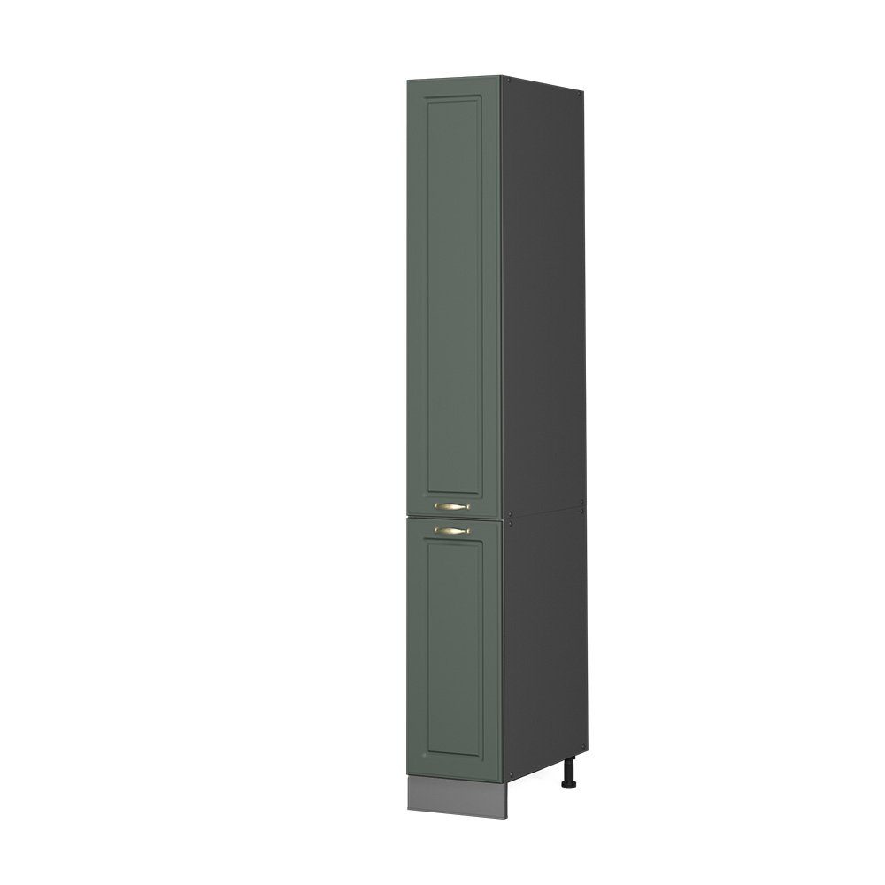 Vicco Hochschrank Fame-Line, Grün-Gold Landhaus/Anthrazit, 30 günstig online kaufen