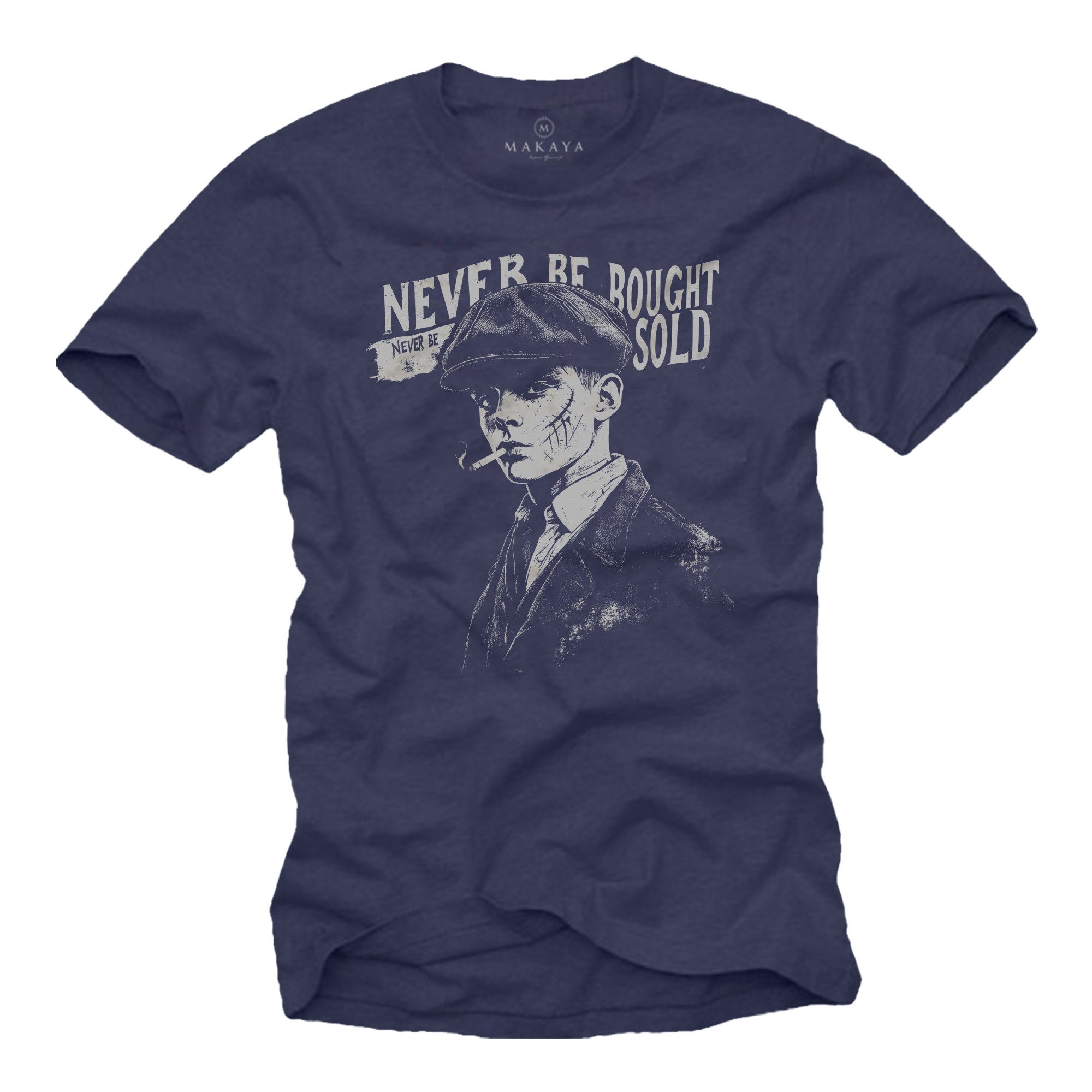 MAKAYA T-Shirt Herren Kurzarm mit Druck günstig online kaufen