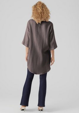 Vero Moda Hemdblusenkleid VMNATALI 3/4 LONG OVERSHIRT NOOS mit 3/4 Ärmel