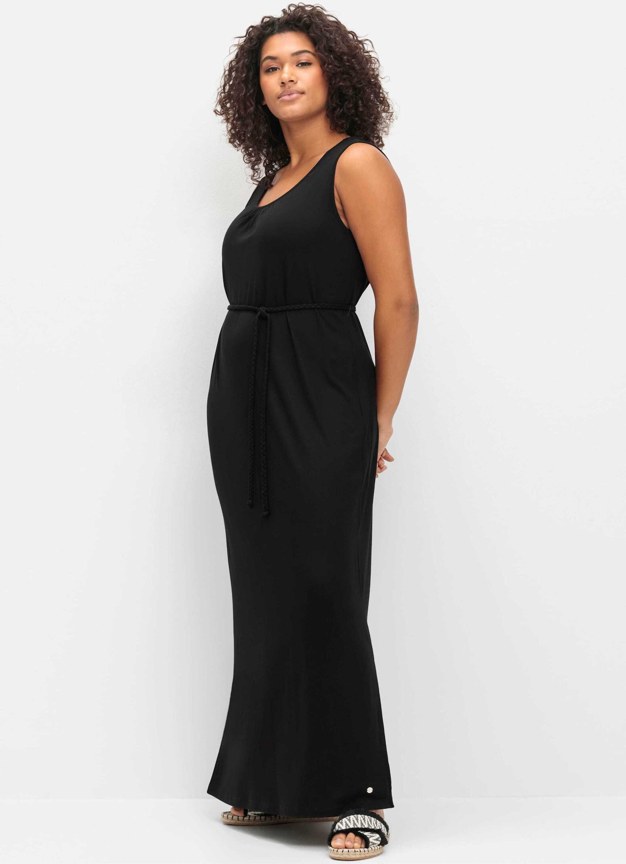 Sheego Strandkleid Maxikleid Ärmellos