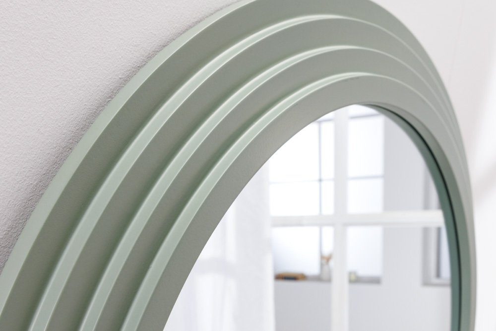 riess-ambiente Spiegel ART DECO 160cm salbeigrün (Einzelartikel, 1-St), Flur · Kunststoff · Rahmen · Rundbogen · Ganzkörper · Groß · Modern